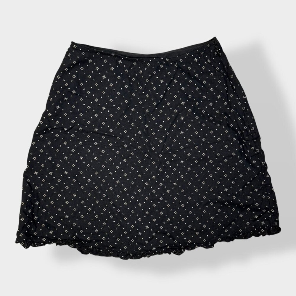 BP Black Printed Mini Skirt